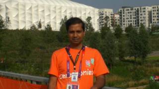 Thayaparan at the Olympic Park