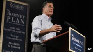Mitt Romney durante campanha (AP)