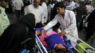 ضحايا الزلزال في إيران