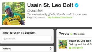 Twitter de Usain Bolt