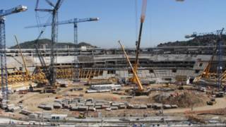 Obras no Maracanã (Foto: Sarah Robbins-BBC)