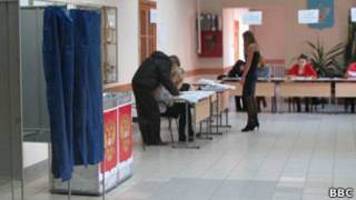 Пустой участок для голосования в Рязани