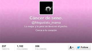 Perfil de @megustatu_mama, la versión virtual del cáncer de mama