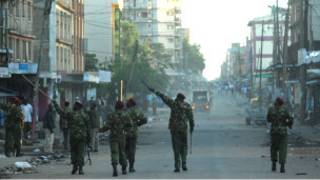 Polisi wa Nairobi wakiwa kazini
