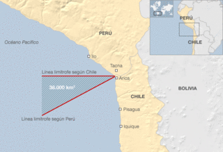 Mapa Chile y Perú