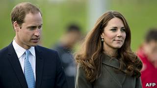 El duque y la duquesa de Cambridge