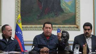 Diosdado Cabello, Hugo Chávez y Nicolás Maduro