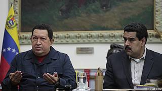 Chávez y Nicolás Maduro