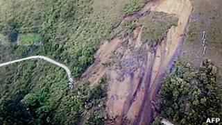 imagen del derrumbe en huila, colombia