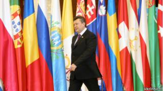 прапори країн-членів ОБСЄ і Віктор Янукович