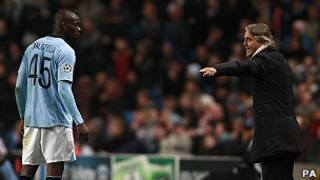 Balotelli y Mancini