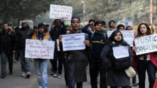 Protes kasus perkosaan di India