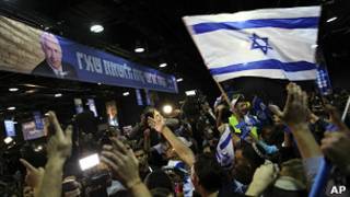 Seguidores de Benjamin Netanyahu