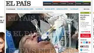Portada de la edición digital de El País