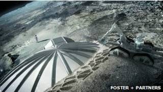 تصميمات لبنايات يمكن أن تبنى على القمر