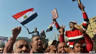 Manifestación en El Cairo