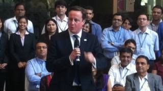 David Cameron a India