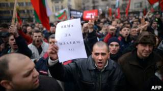 Массовые протесты в Софии