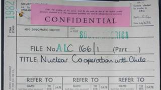 Archivo cooperación nuclear Foto: BBC/National Archives