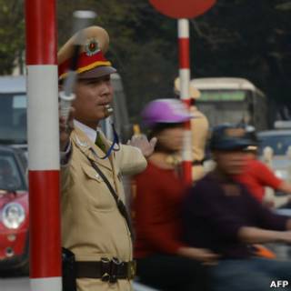 Polisi di Hanoi, Vietnam