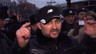 Вадим Коровин во время акции протеста в феврале