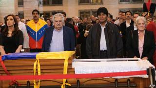 Cristina Fernández, José Mujica, Evo Morales