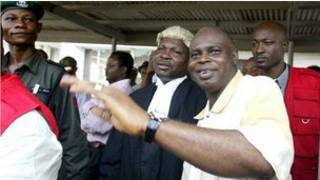 Tsoshon gwamnan jihar Bayelsa Diepreye Alamieyeseigha