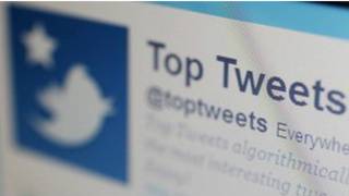 Tela de Twitter (BBC)