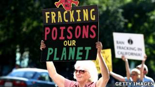 Protestas contra la fracturación hidráulica en California