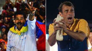 Nicolás Maduro y Henrique Capriles