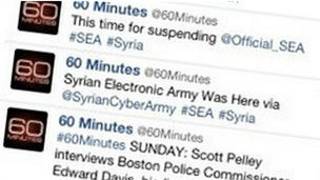 ABD'deki televizyon istasyonunun twitter hesabından bir görünüm