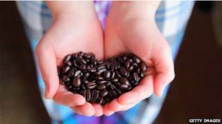 grãos de café