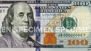 Billete nuevo de US$100