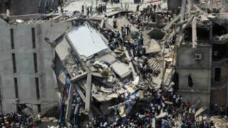 Derrumbe de edificio en Bangladesh