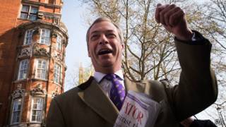 Лидер UKIP Найджел Фарадж