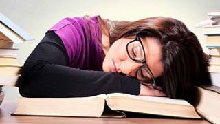 Estudiante dormida