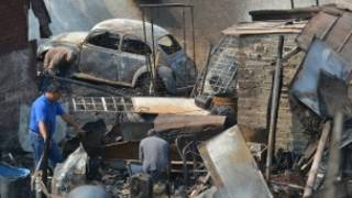 Explosión en Ecatepec. Foto: Getty Images