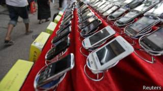 Celulares en venta en la calle