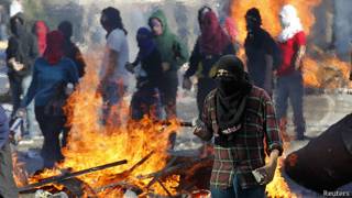 Protesta de estudiantes en Chile