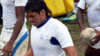 Rohitha Rajapaksa at a rugby match