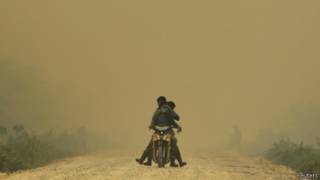 Kabut asap di Dumai
