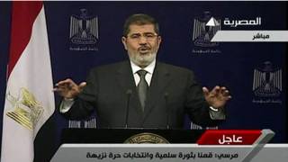Morsi phát biểu trên truyền hình
