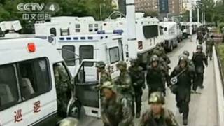 烏魯木齊街頭的武警