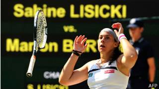 Marion Bartoli al ganar Wimbledon
