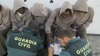 Espagne ni hamwe abimukira b'abanyafurika bakunze kwinjirira.