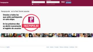 página inicial do Facepopular (BBC)