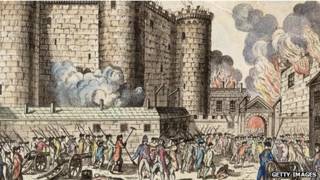 a queda da Bastilha, em 1789 (foto:Getty)
