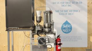 Máquina convierte sudor en agua