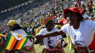Abashyigikiye Perezida Robert Mugabe