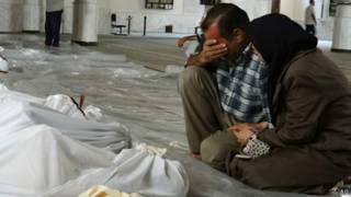 Nạn nhân vụ tấn công bằ̉ng khí độc ở Syria